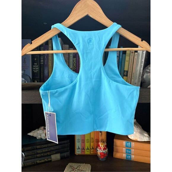 NWT Addison Bay Smooth Arch Sports Bra In Beverly Blue Size XS $68 MSRP - Picture 5 of 8